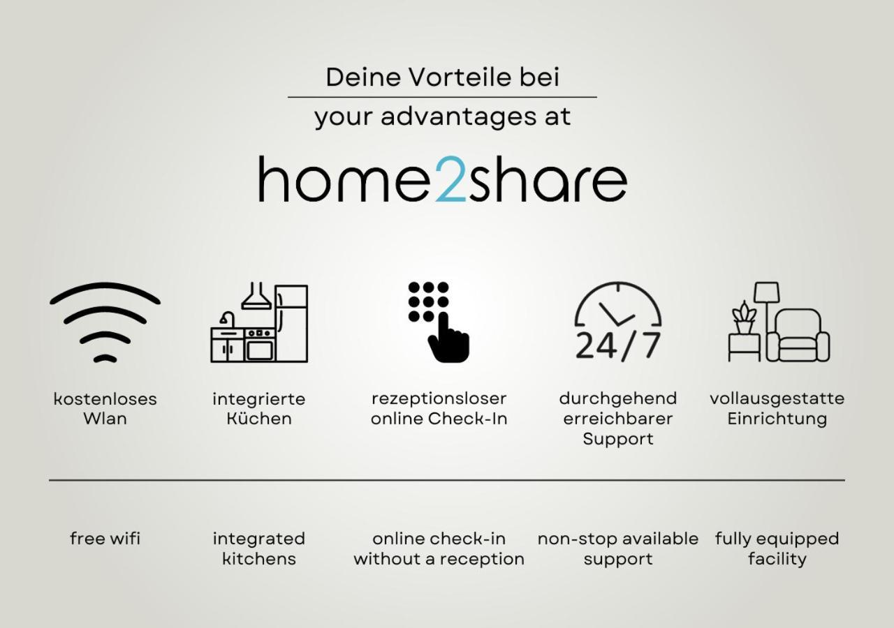 Moderne Apartments Im Herzen Der Stadt I Private Tiefgarage Mit Ladesaulen I Home2Share Ibbenbüren Exteriér fotografie